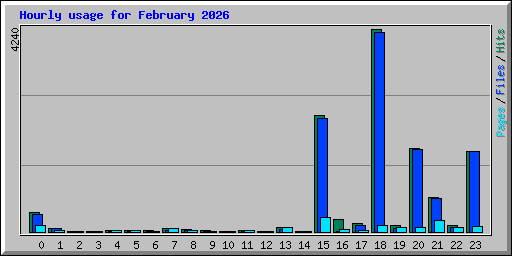 Hourly usage for February 2026
